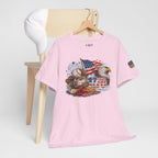 Patriotic Eagle American Flag T-Shirt — USA 1776 Military Tribute Tee