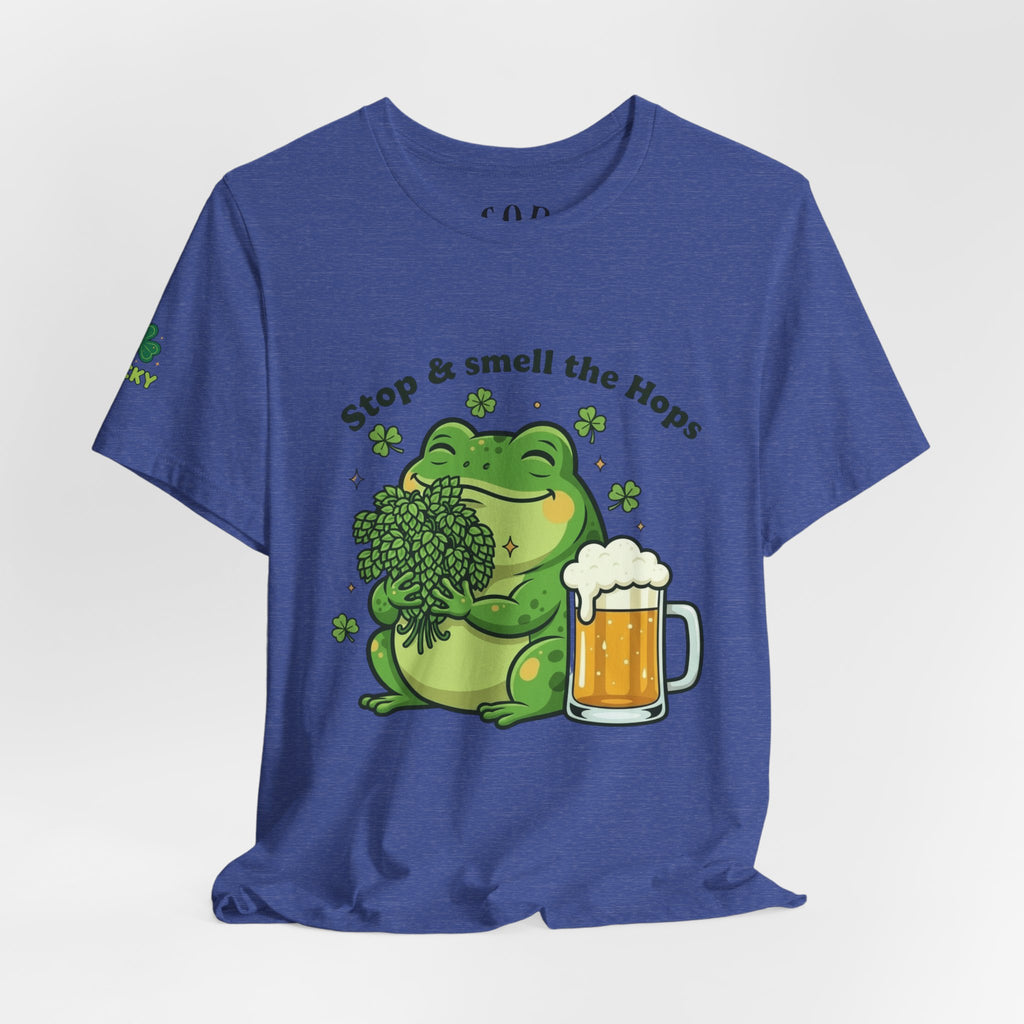Stop & Smell the Hops Frog T-Shirt | Beer Brewing Graphic Tee