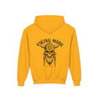 Viking Mode Skull with Horned Helmet Hoodie | Youth Hoodie