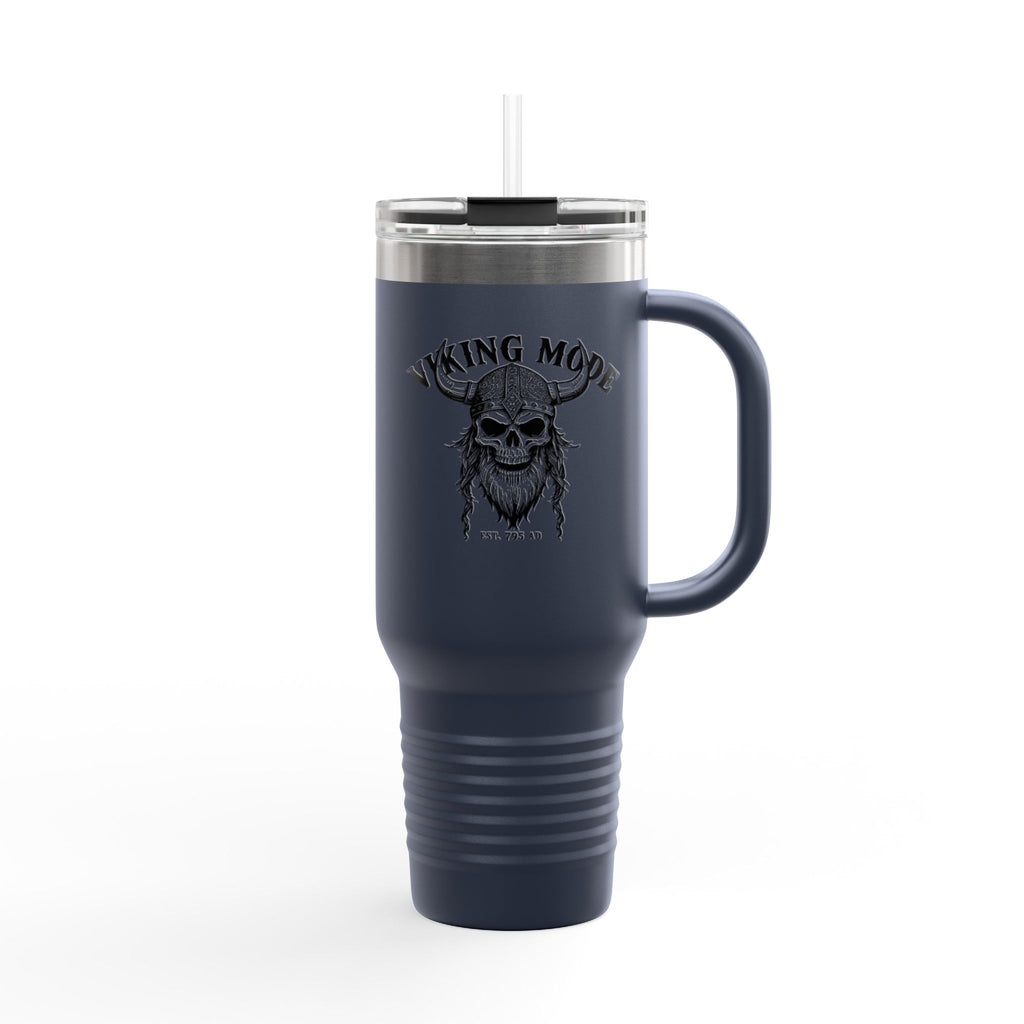 Viking Mode Skull helmet travel mug | 40oz insulated travel mug