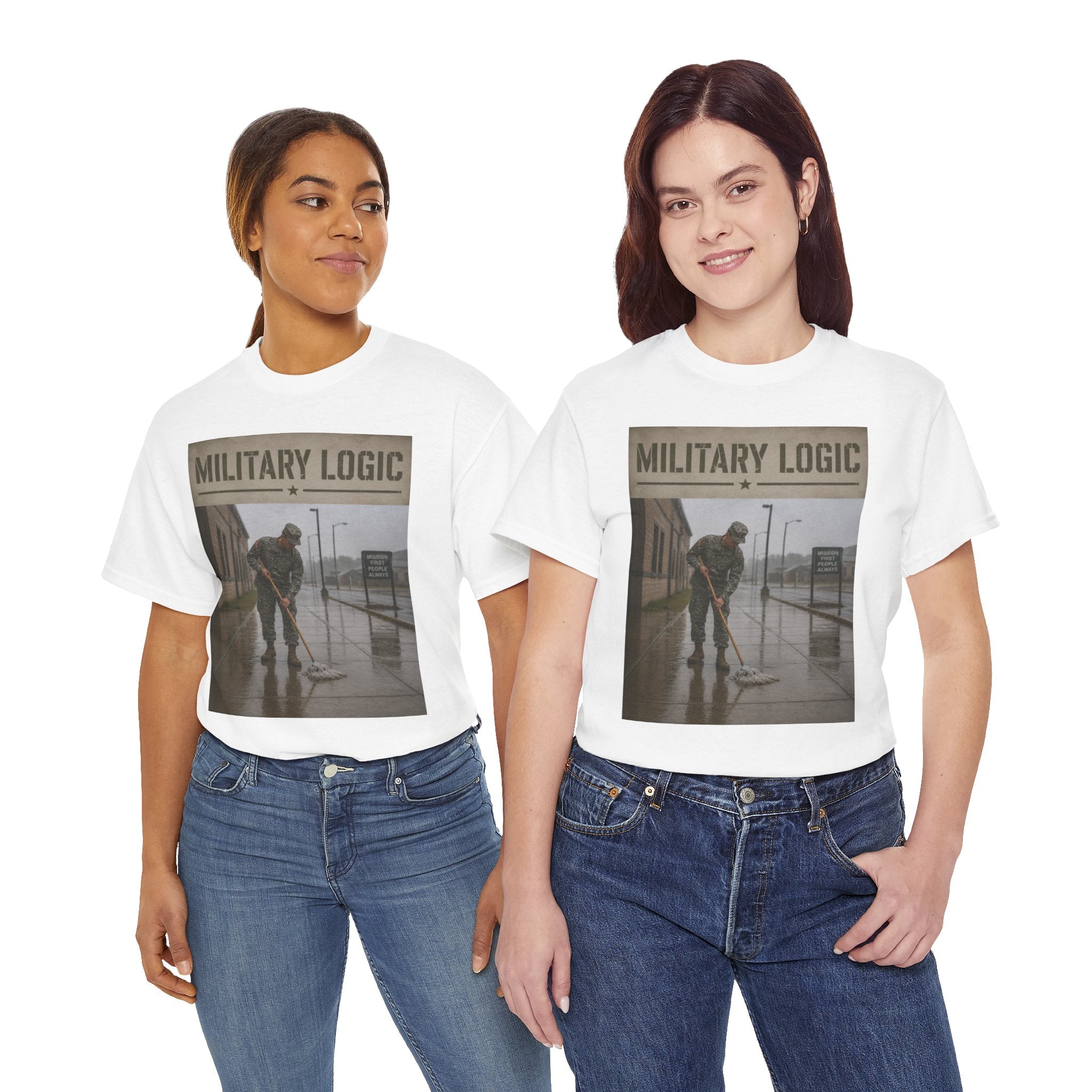 Military Logic T-Shirt — Vintage Military Humor Tee