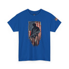 Patriotic Soldier Silhouette Tee — American Flag Military Veteran T-Shirt