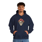 Mushroom Skull Hoodie — Gothic Mushroom Graveyard RIP Pullover