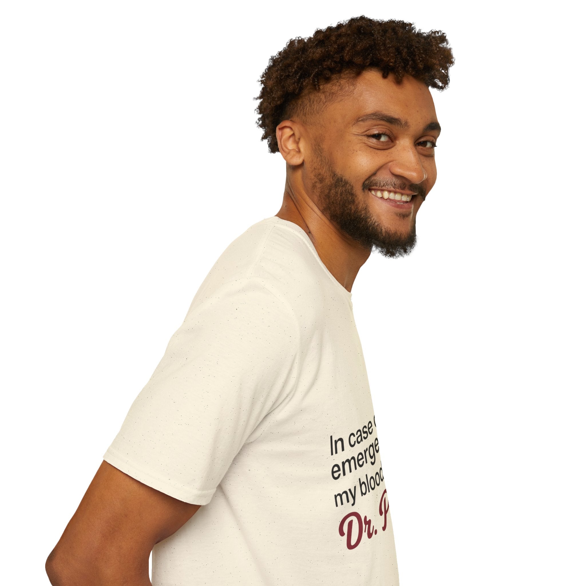 Dr Pepper T-Shirt — "In Case of Emergency My Blood Type Is Dr. Pepper" Funny Soda Tee
