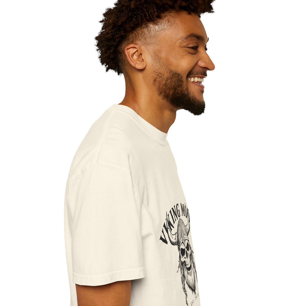 Viking Mode Skull Viking T-shirt | Norse Helmet Skull Graphic Tee