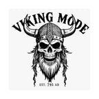 Viking Mode Skull Poster | Matte Vertical Poster