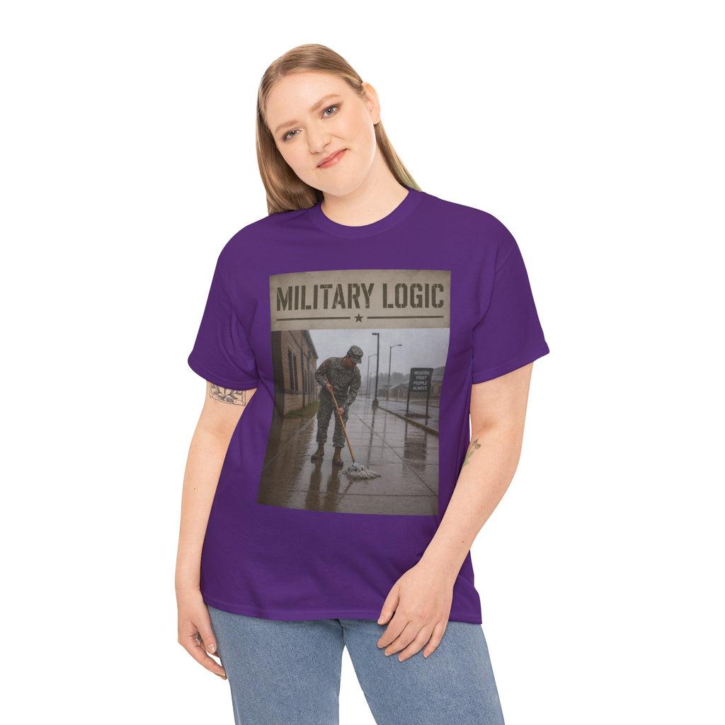 Military Logic T-Shirt — Vintage Military Humor Tee