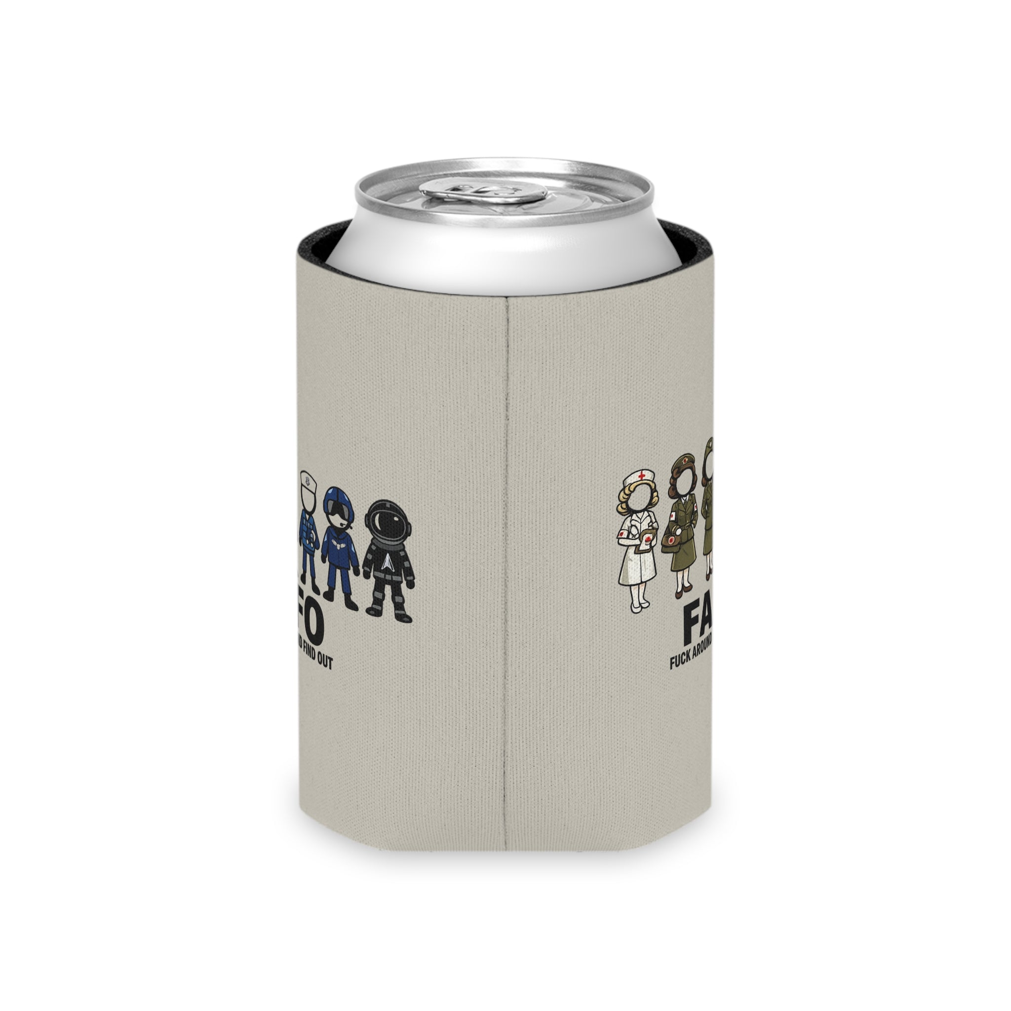 Can Cooler — FAFO "Fuck Around and Find Out" Military & First Responder Can Cooler