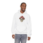 Mushroom Skull Hoodie — Gothic Mushroom Graveyard RIP Pullover