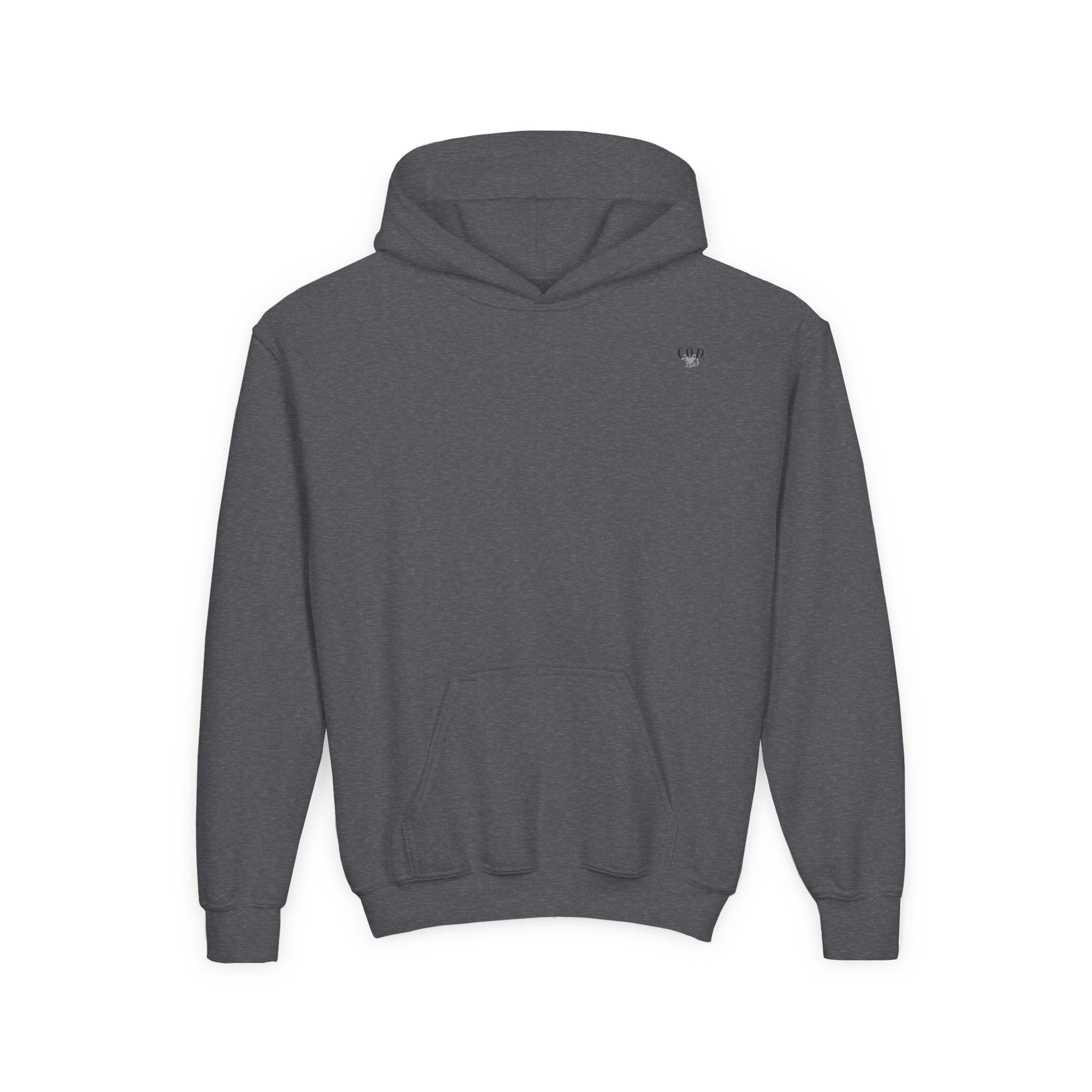 Viking Mode Skull with Horned Helmet Hoodie | Youth Hoodie