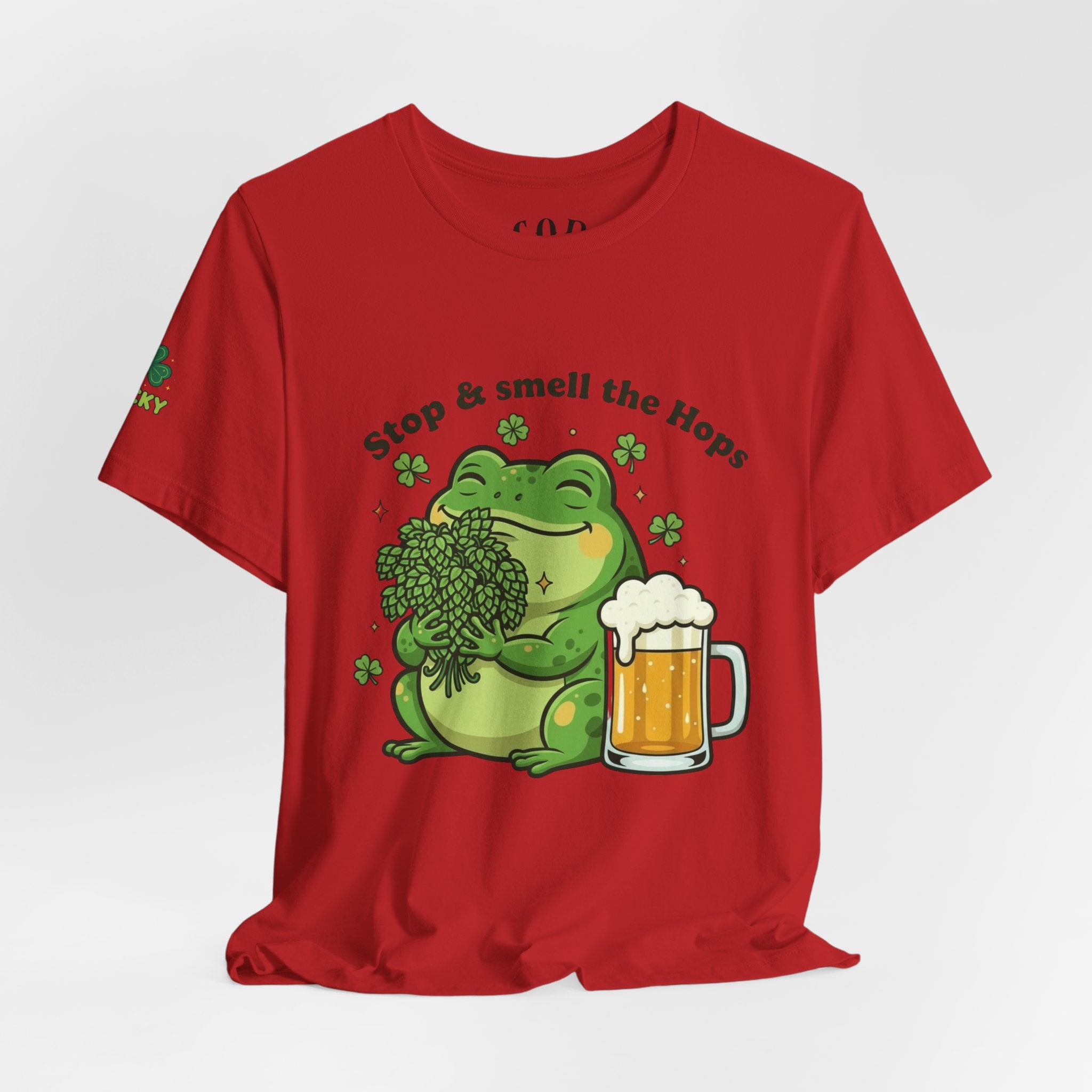 Stop & Smell the Hops Frog T-Shirt | Beer Brewing Graphic Tee