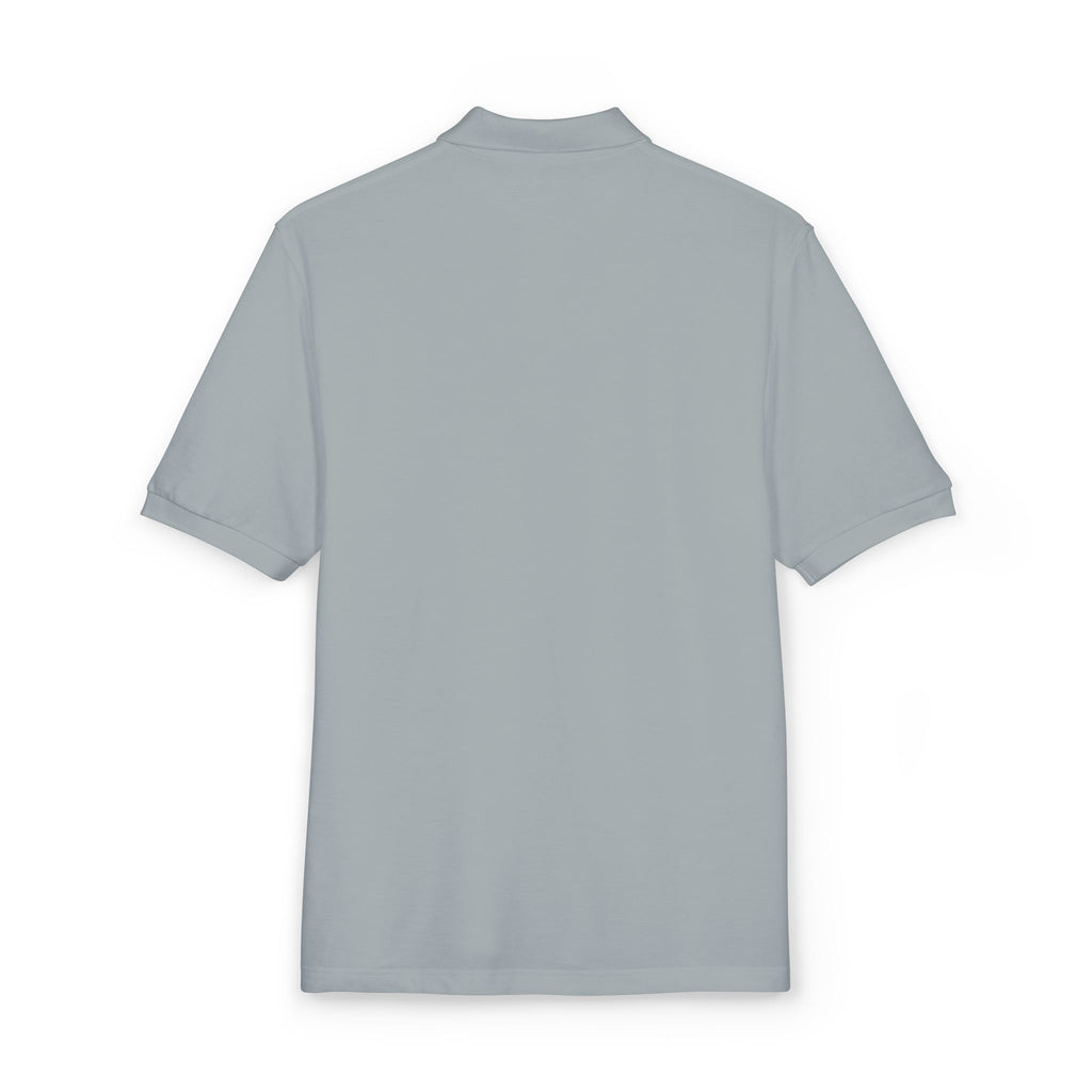 Embroidered Floral Crest Polo Shirt — 'Where Flowers Bloom' Chest Logo