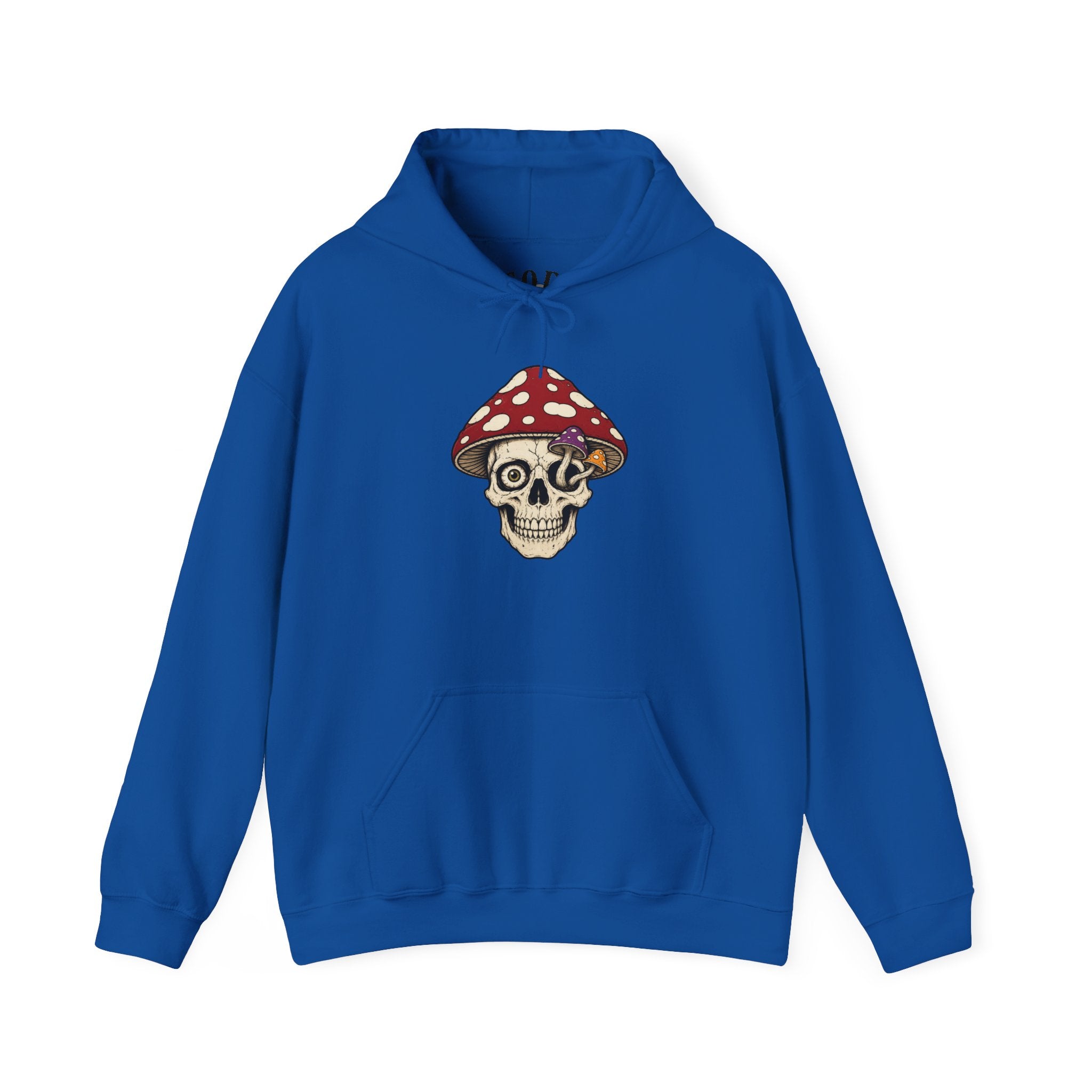 Mushroom Skull Hoodie — Gothic Mushroom Graveyard RIP Pullover
