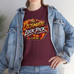 T-Shirt — "Ultimate Lock Pick" Fiery Logo Graphic Tee