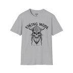 Viking Mode T-Shirt — Skull Horned Helmet Graphic