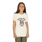 Viking Mode Youth T‑Shirt — Skull Horned Helmet Graphic Tee for Kids