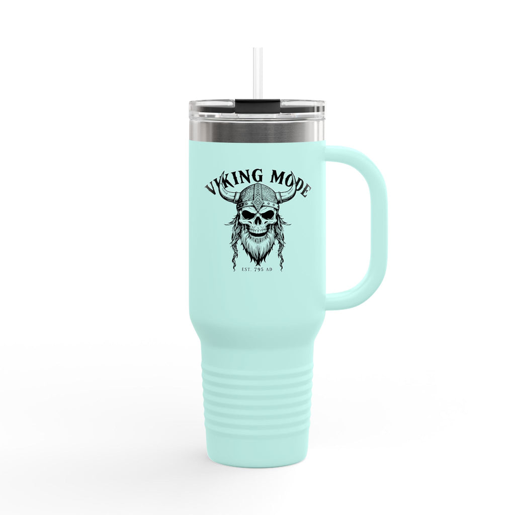 Viking Mode Skull helmet travel mug | 40oz insulated travel mug