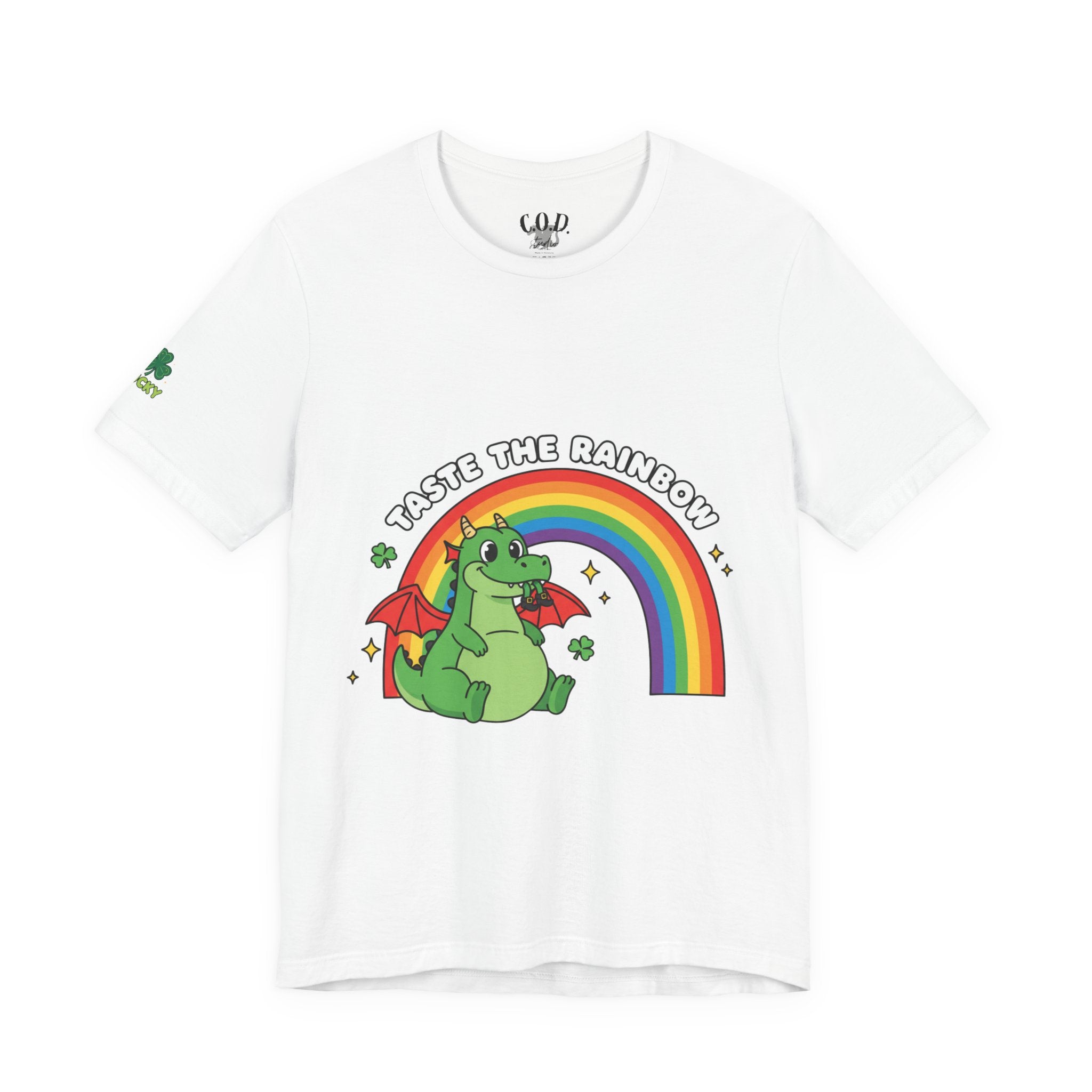 Taste the Rainbow dragon tee | Rainbow dragon graphic t-shirt
