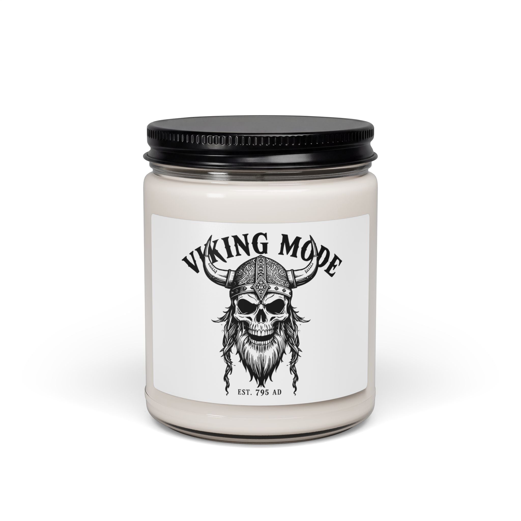 Viking Mode Skull Candle | Soy Candle 9oz
