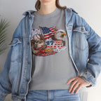 Patriotic Eagle American Flag T-Shirt — USA 1776 Military Tribute Tee