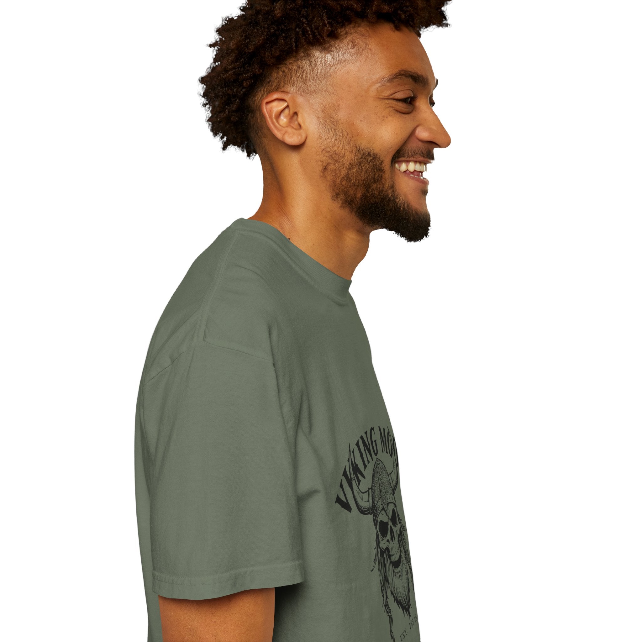 Viking Mode Skull Viking T-shirt | Norse Helmet Skull Graphic Tee