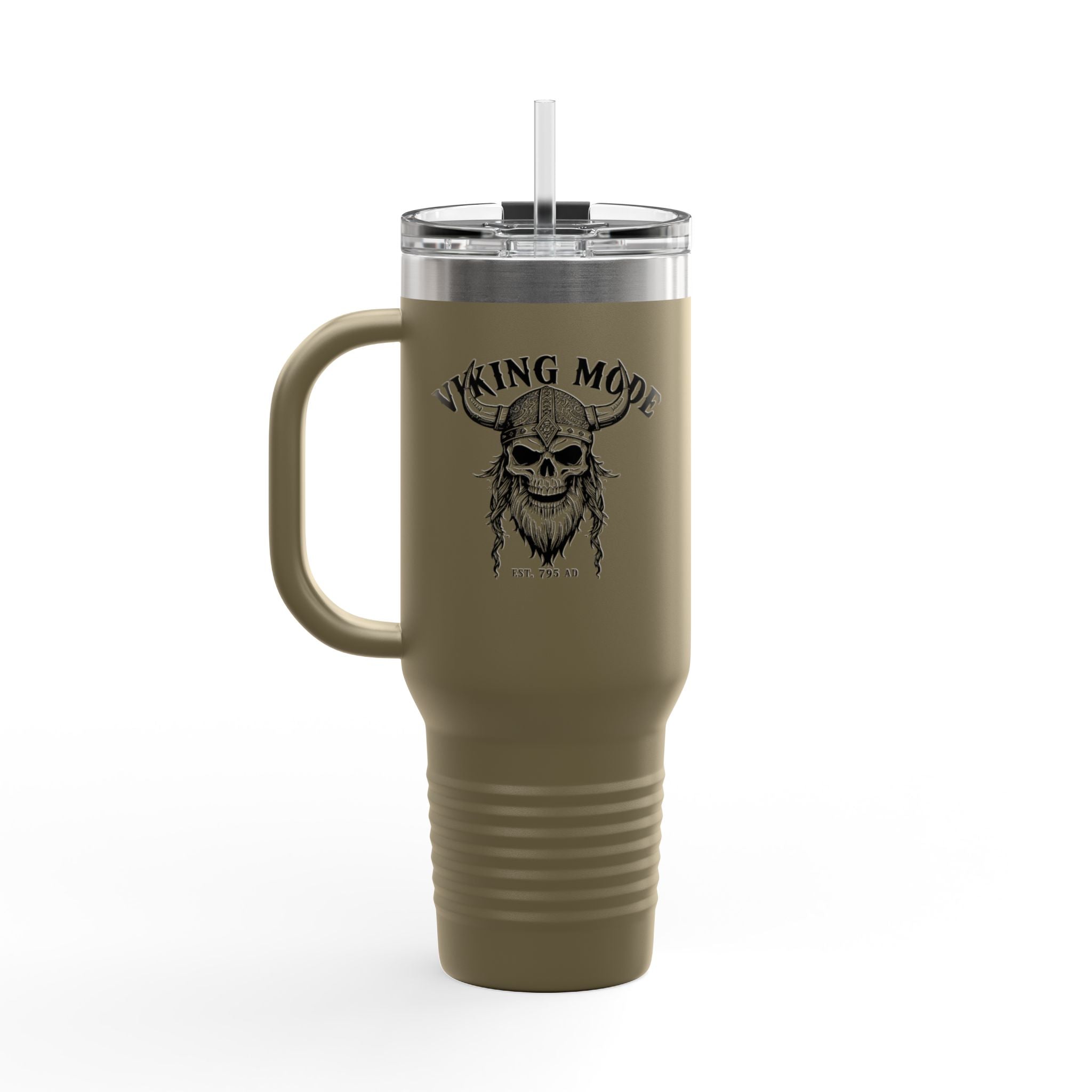 Viking Mode Skull helmet travel mug | 40oz insulated travel mug