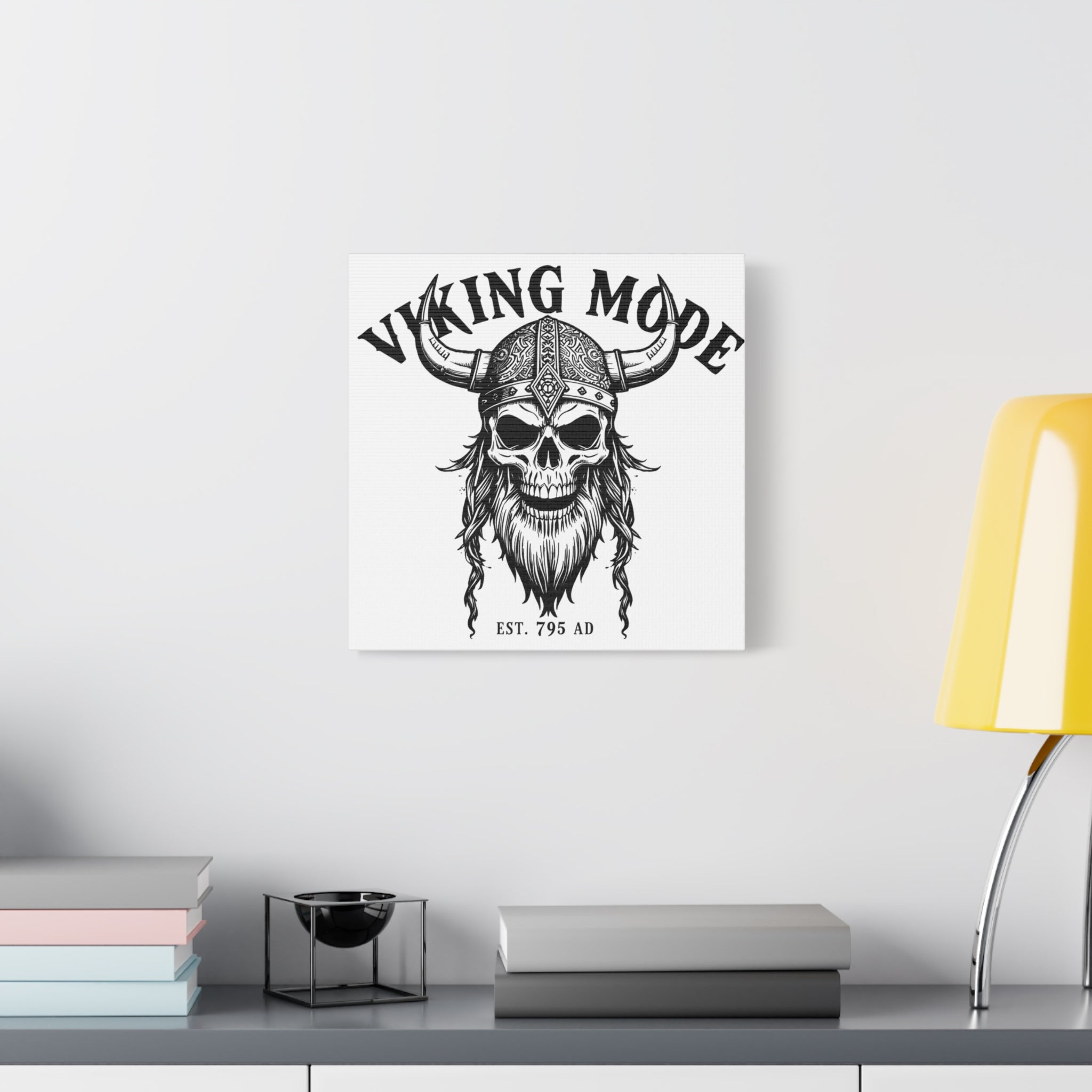 Viking Mode Skull Helmet Matte Canvas