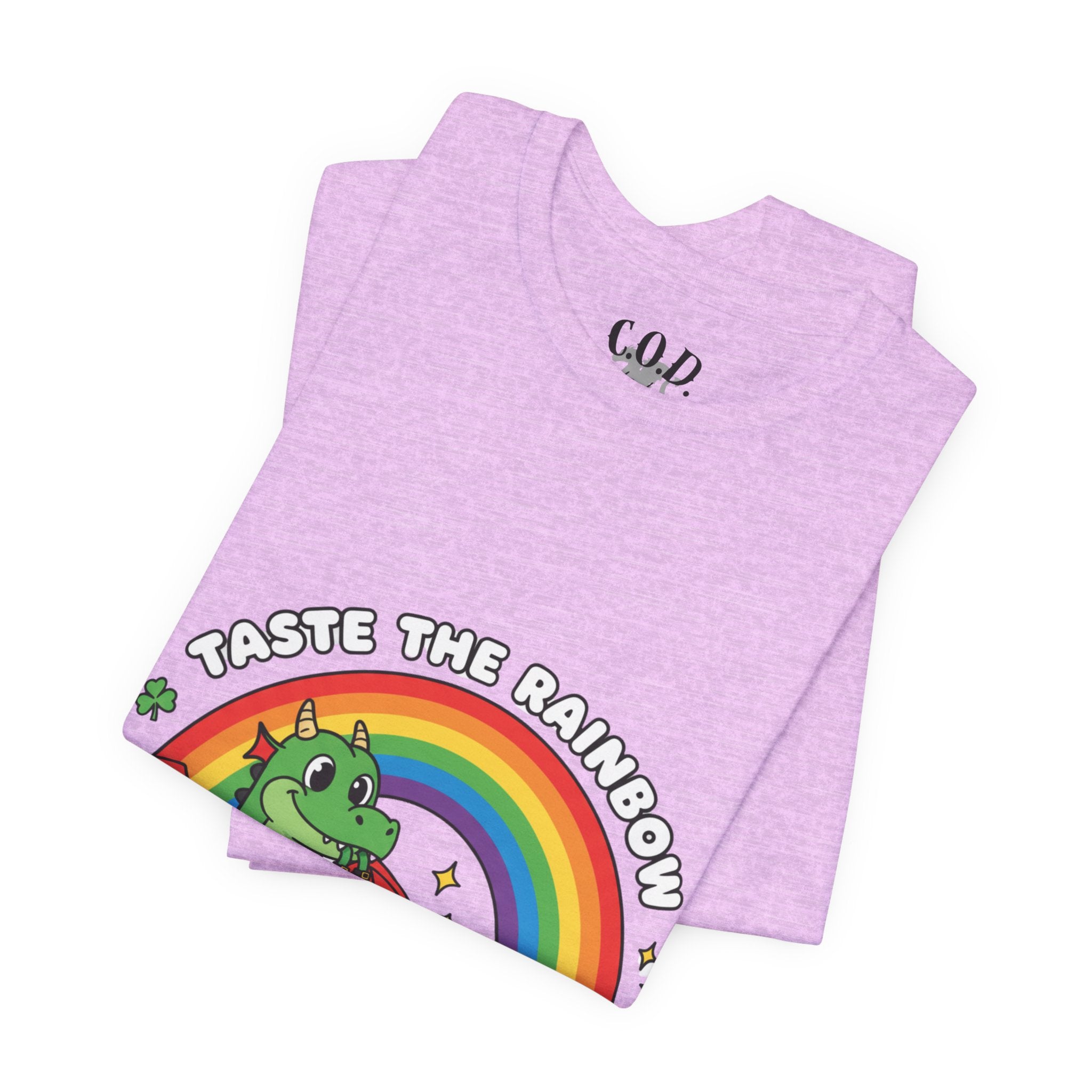 Taste the Rainbow dragon tee | Rainbow dragon graphic t-shirt