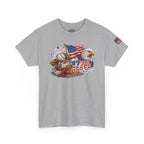 Patriotic Eagle American Flag T-Shirt — USA 1776 Military Tribute Tee