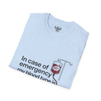 Dr Pepper T-Shirt — "In Case of Emergency My Blood Type Is Dr. Pepper" Funny Soda Tee