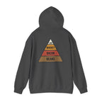 Food Pyramid Design Hoodie | Beans Bacon Whiskey Lard Illustration