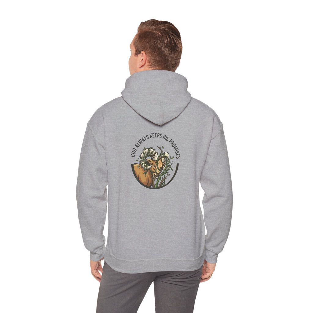 God Always Keeps His Promises hoodie | Ram Antlers Faith Design