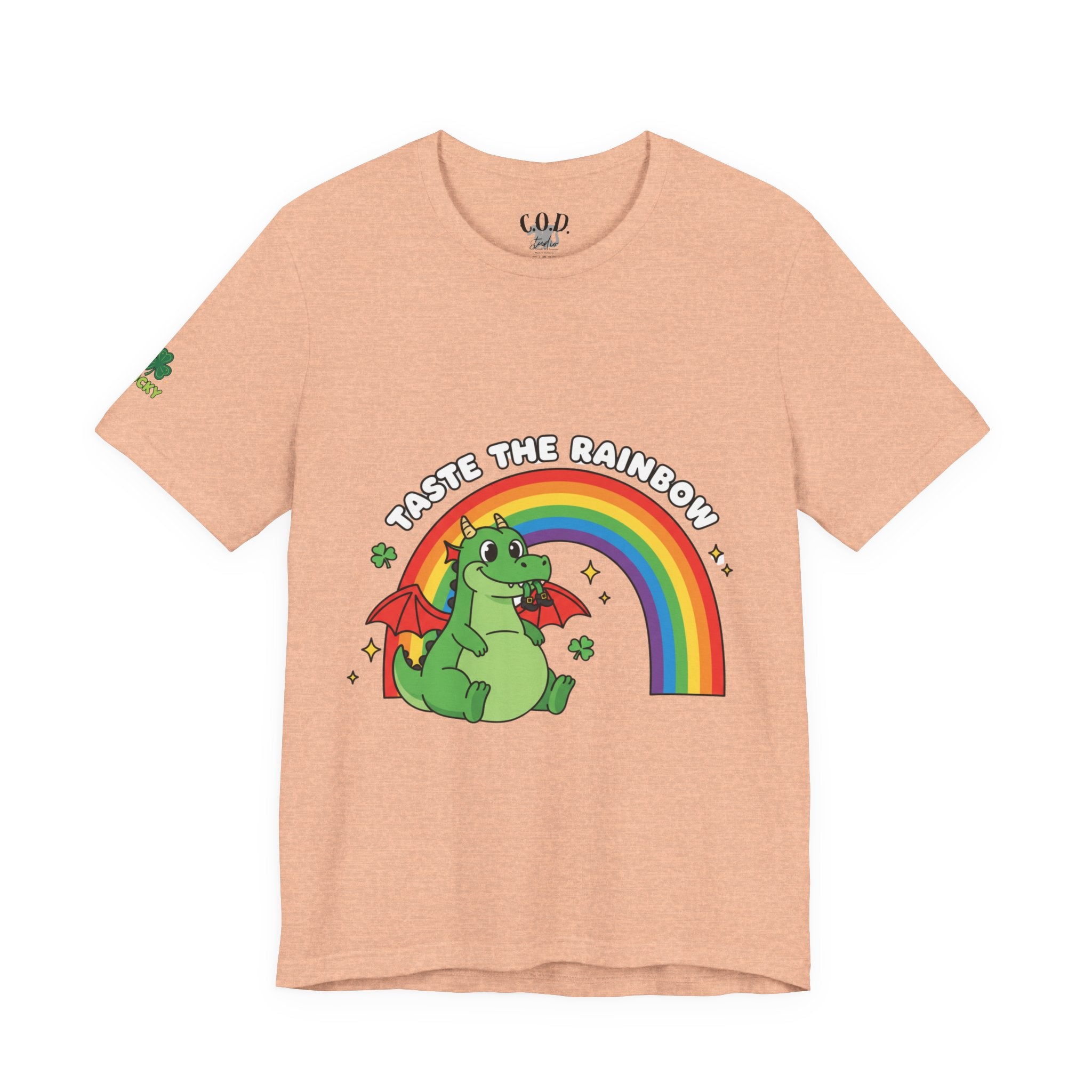 Taste the Rainbow dragon tee | Rainbow dragon graphic t-shirt