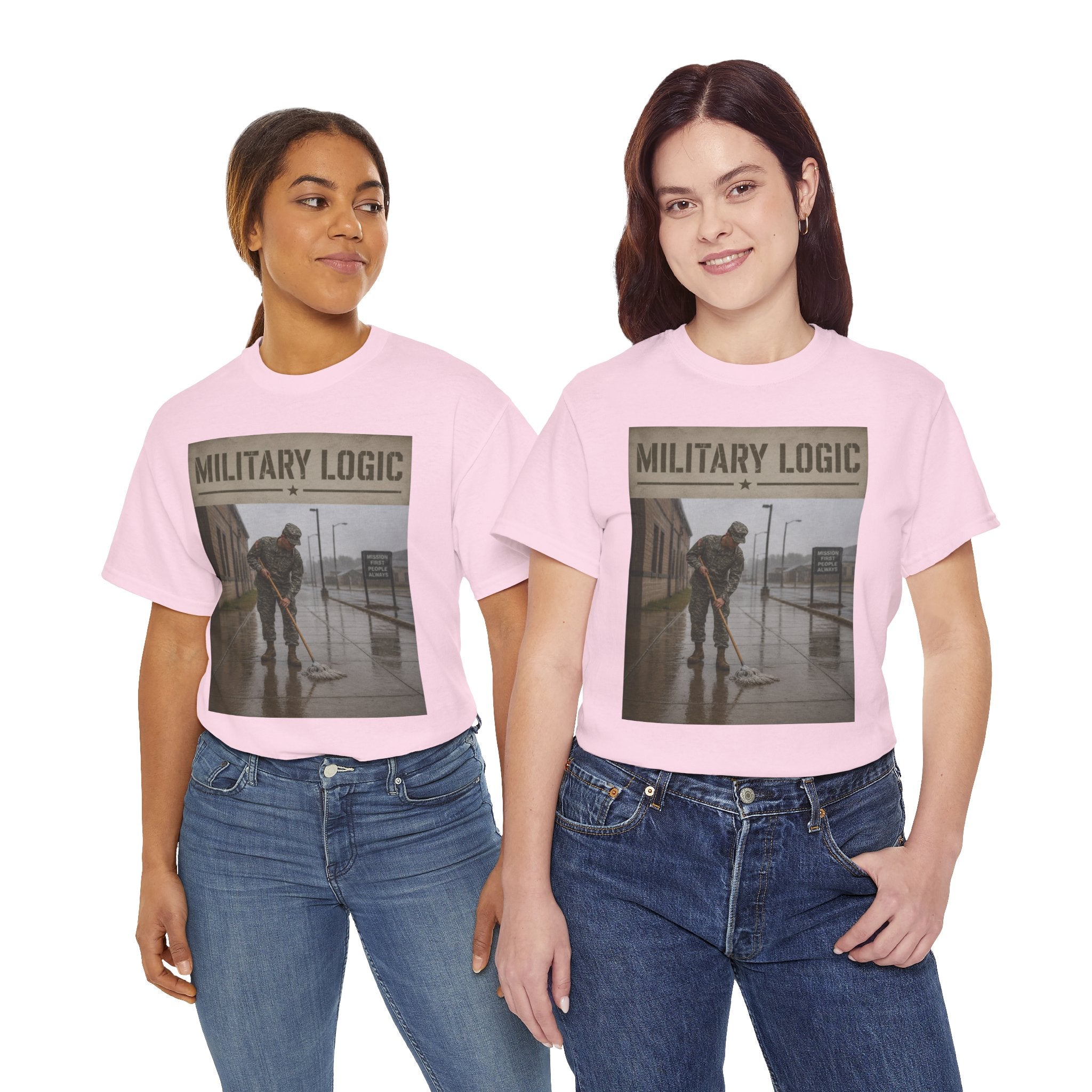 Military Logic T-Shirt — Vintage Military Humor Tee