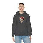 Mushroom Skull Hoodie — Gothic Mushroom Graveyard RIP Pullover