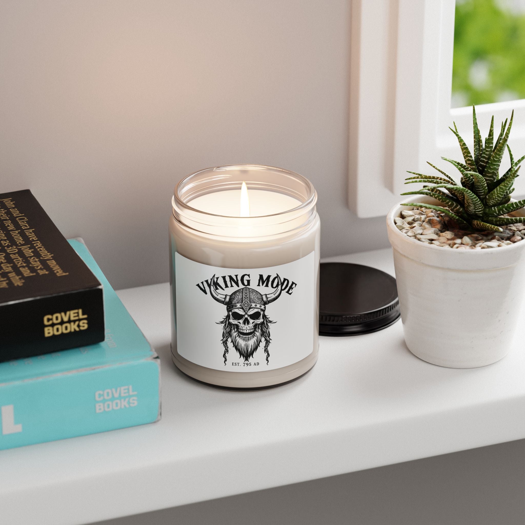 Viking Mode Skull Candle | Soy Candle 9oz
