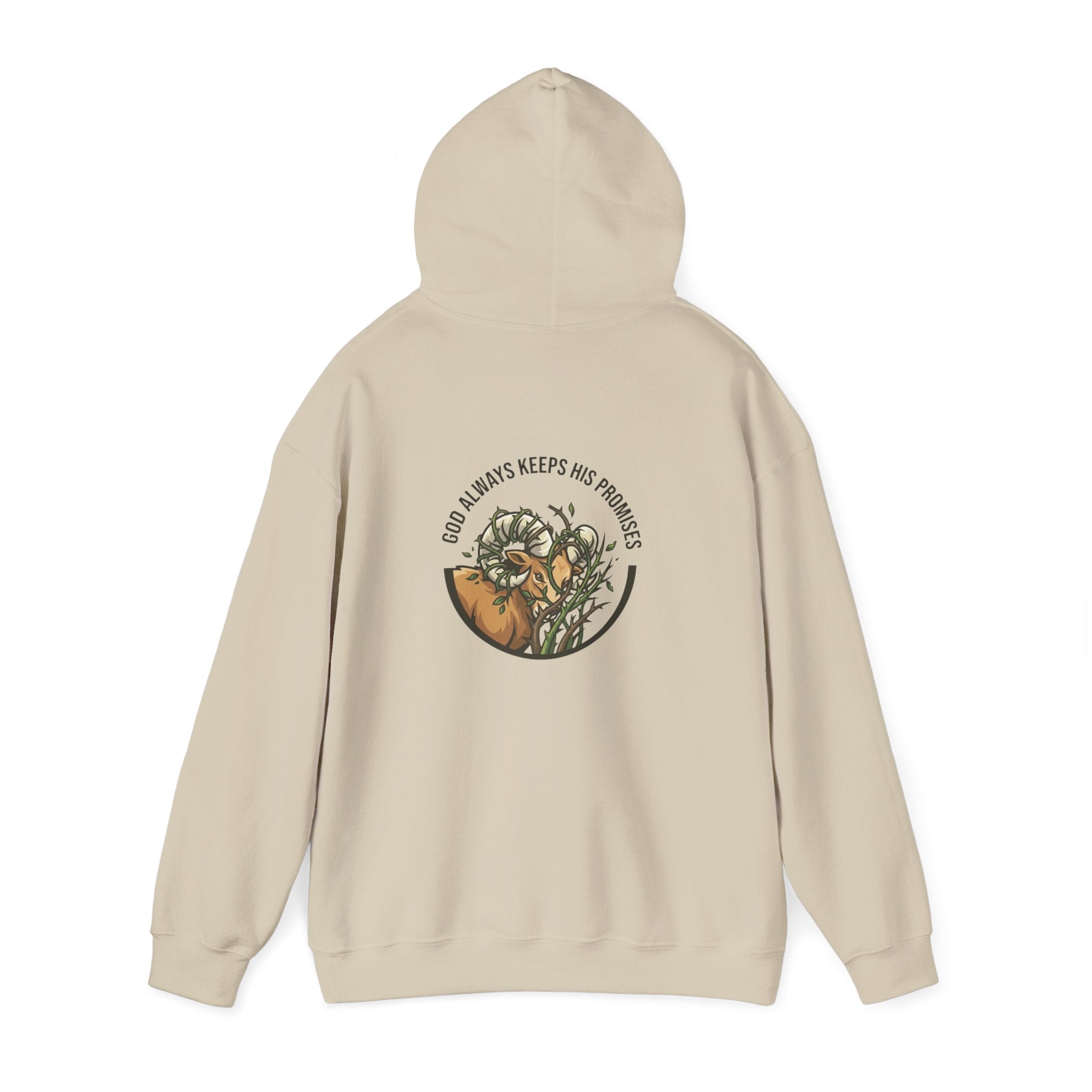 God Always Keeps His Promises hoodie | Ram Antlers Faith Design