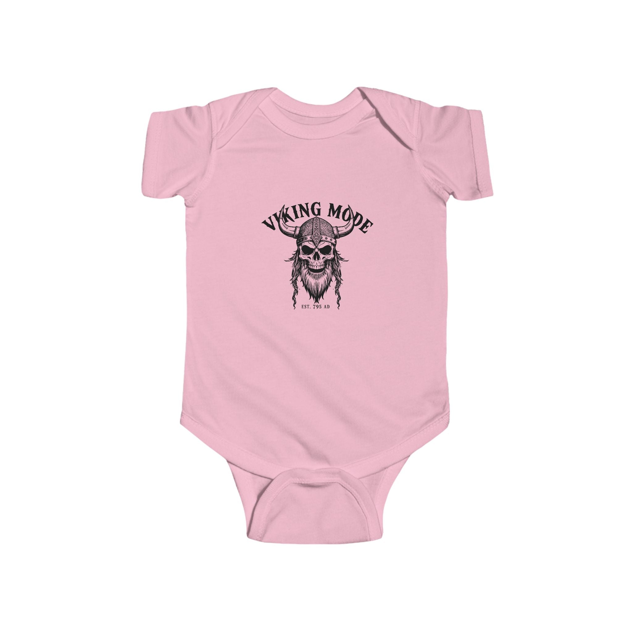 Viking Mode Skull with Horned Helmet Bodysuit | Baby Onesie