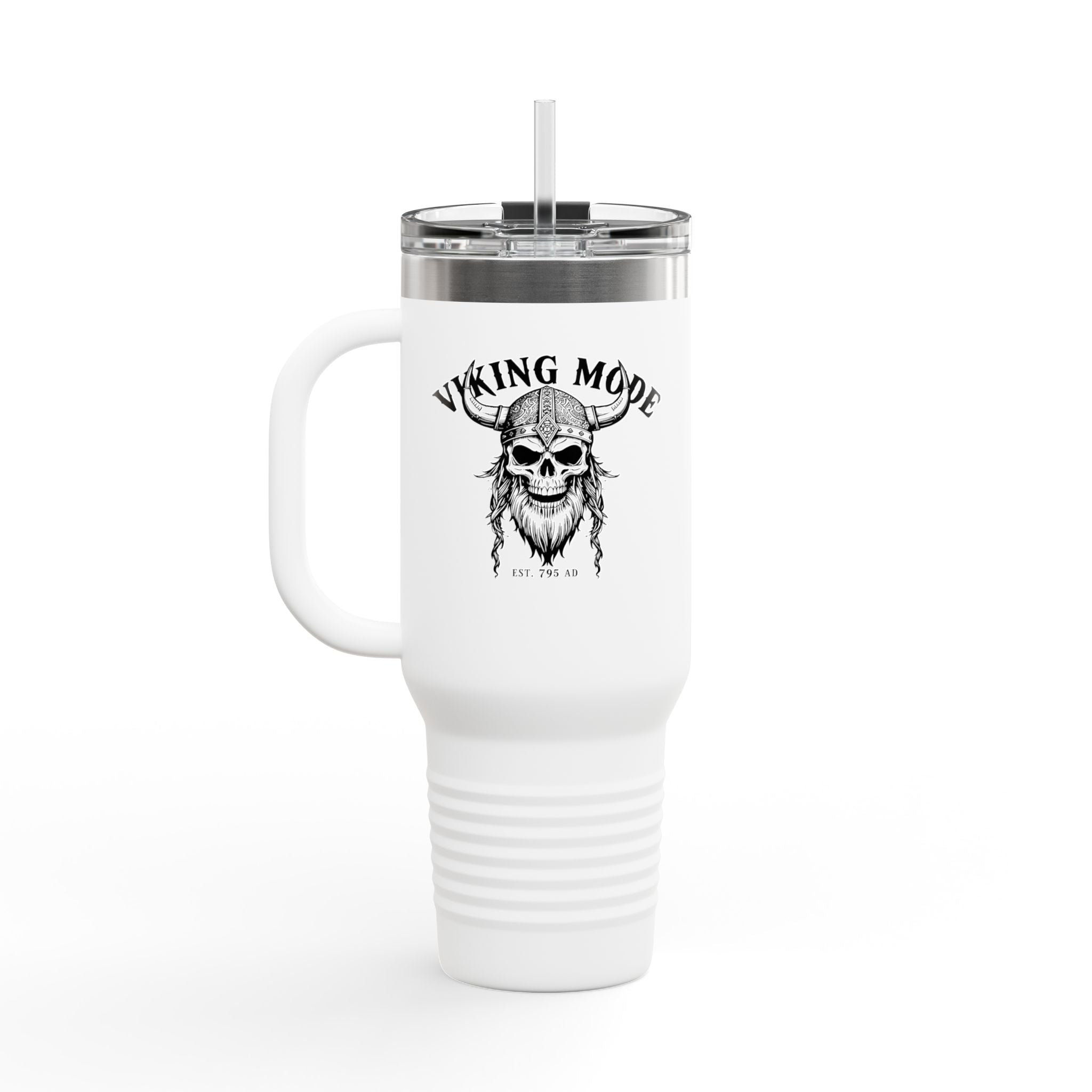 Viking Mode Skull helmet travel mug | 40oz insulated travel mug