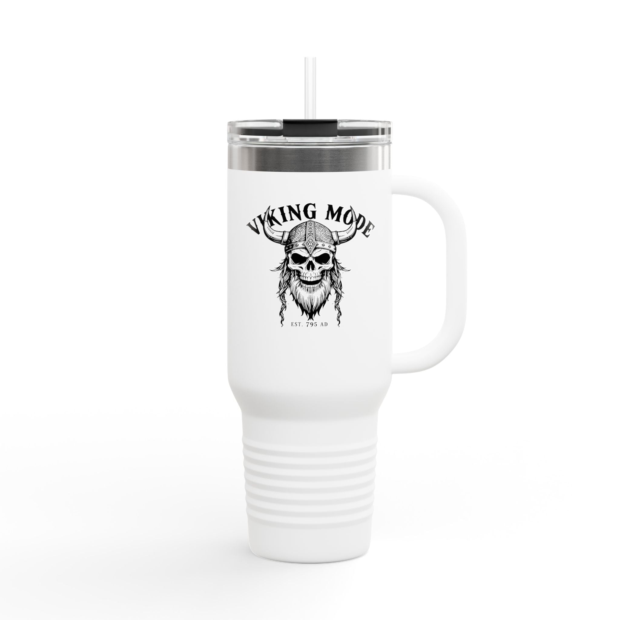 Viking Mode Skull helmet travel mug | 40oz insulated travel mug
