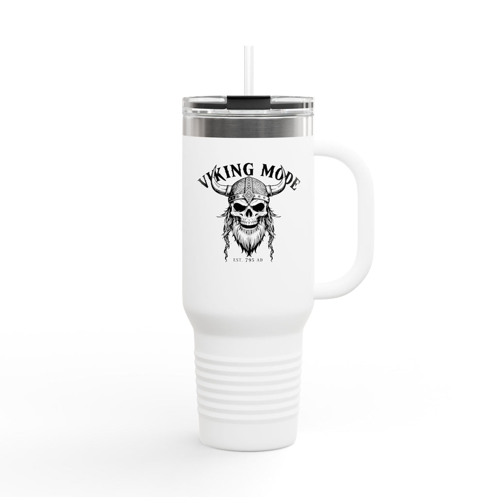 Viking Mode Skull helmet travel mug | 40oz insulated travel mug