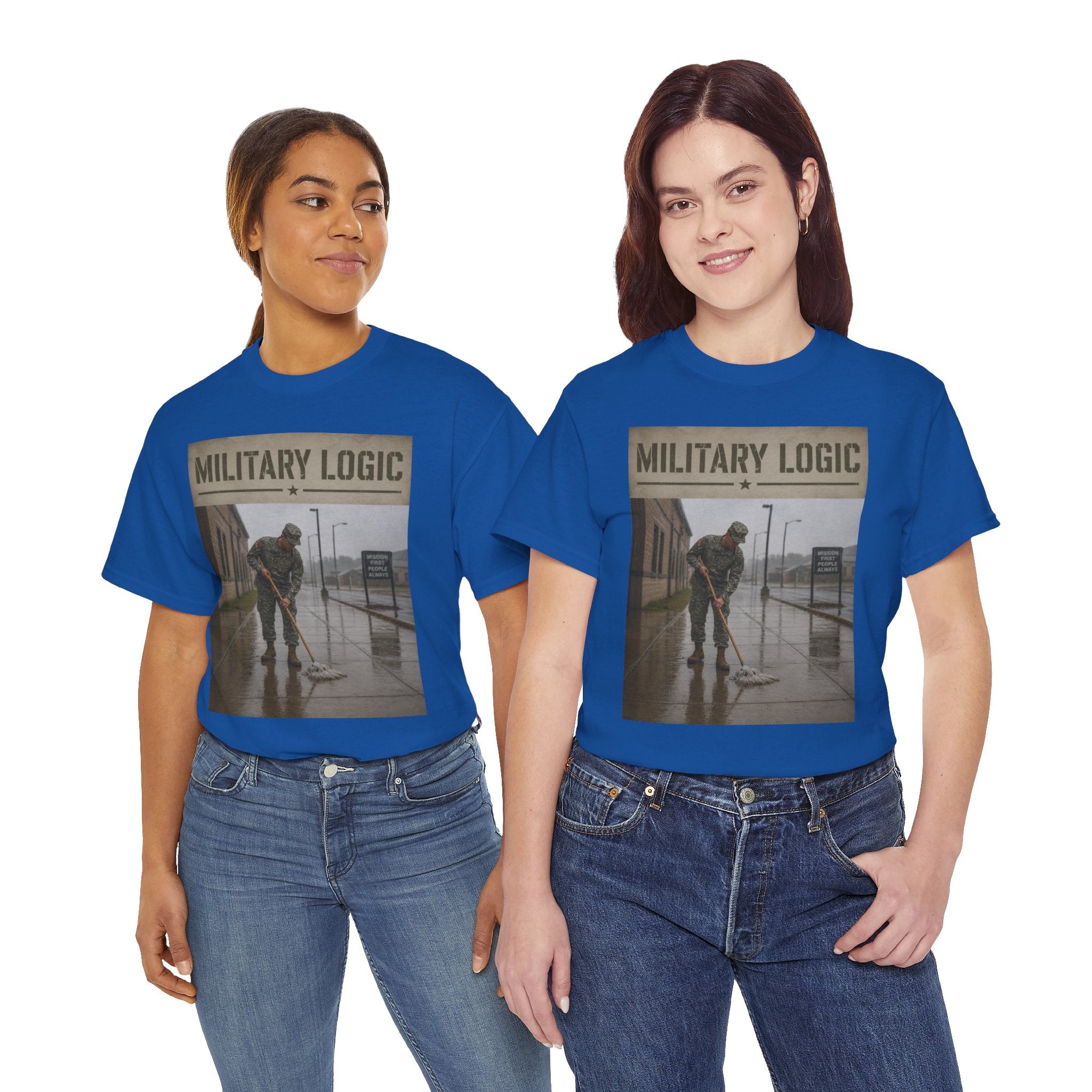 Military Logic T-Shirt — Vintage Military Humor Tee