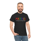 Marines Crayon Tee — “It’s okay, we can’t spell it either” Military Humor T-Shirt