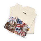 Patriotic Eagle American Flag T-Shirt — USA 1776 Military Tribute Tee