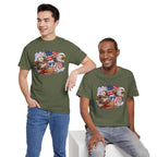 Patriotic Eagle American Flag T-Shirt — USA 1776 Military Tribute Tee