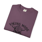 Viking Mode Skull Viking T-shirt | Norse Helmet Skull Graphic Tee