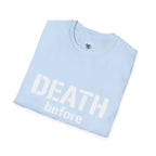 Death Before Decaf T-Shirt — Funny Coffee Lover Tee