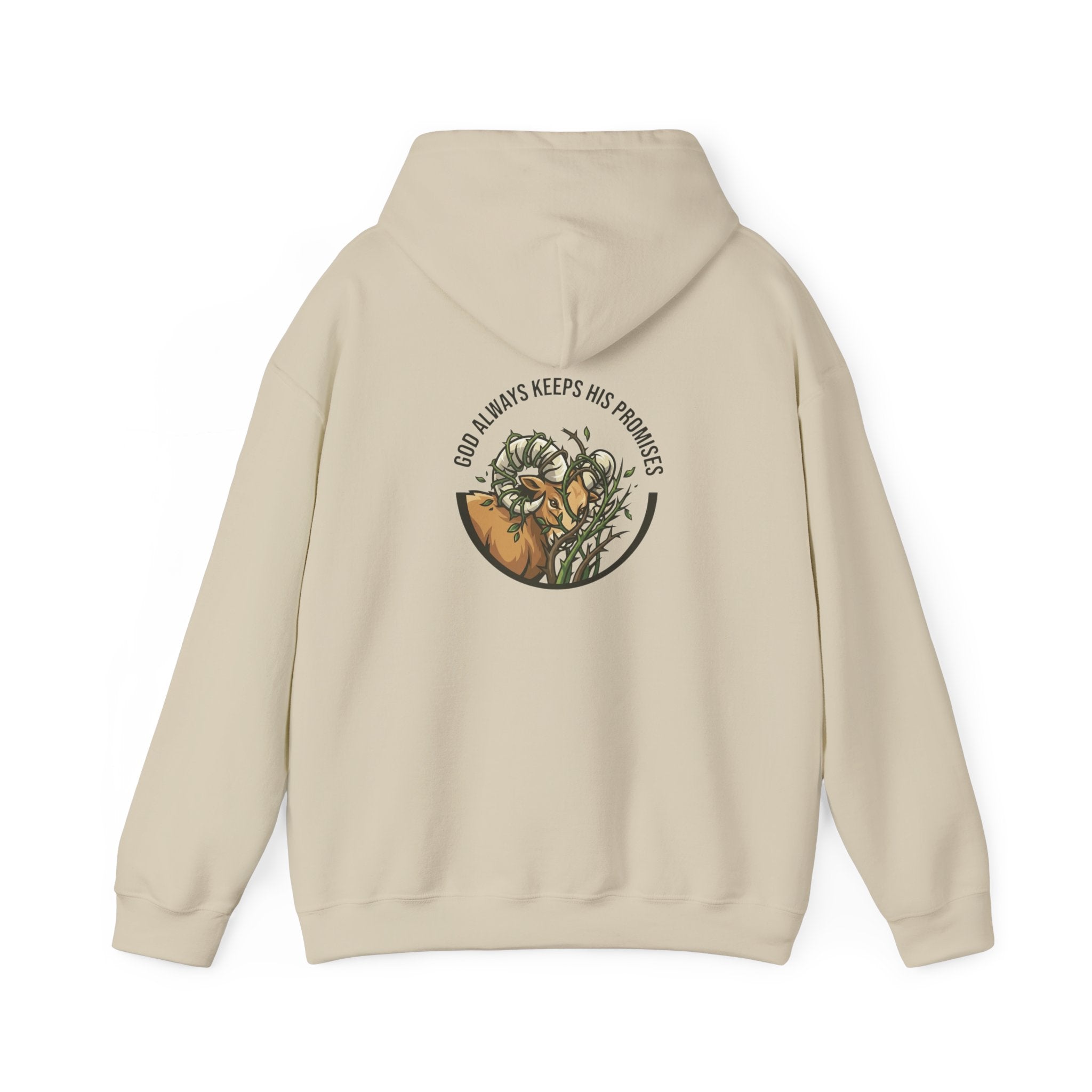 God Always Keeps His Promises hoodie | Ram Antlers Faith Design