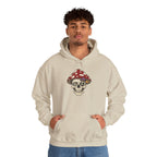 Mushroom Skull Hoodie — Gothic Mushroom Graveyard RIP Pullover