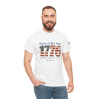 1776 American Flag Tee — "Home of the Free, Because of the Brave" Patriotic T-Shirt